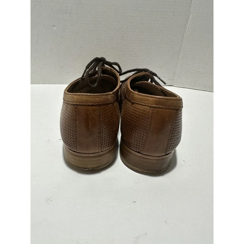 Christian Gallery Gentleman Brown Genuine Leather Shoes Sz 27 US Men 8.5-9
